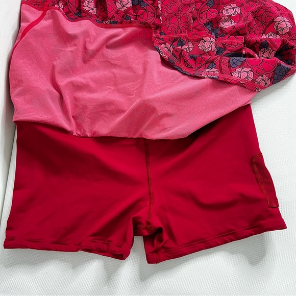 Lululemon Run Pace Setter Skirt Size 8 4-way Stretch (Regular) Multicolored Red - Picture 10 of 16